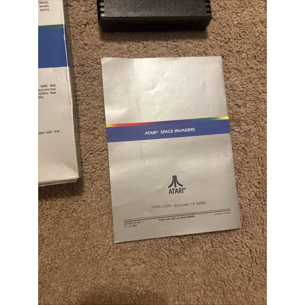 Atari Space Invaders Atari 5200 Shooter Arcade Game Cartridge w/ Manual